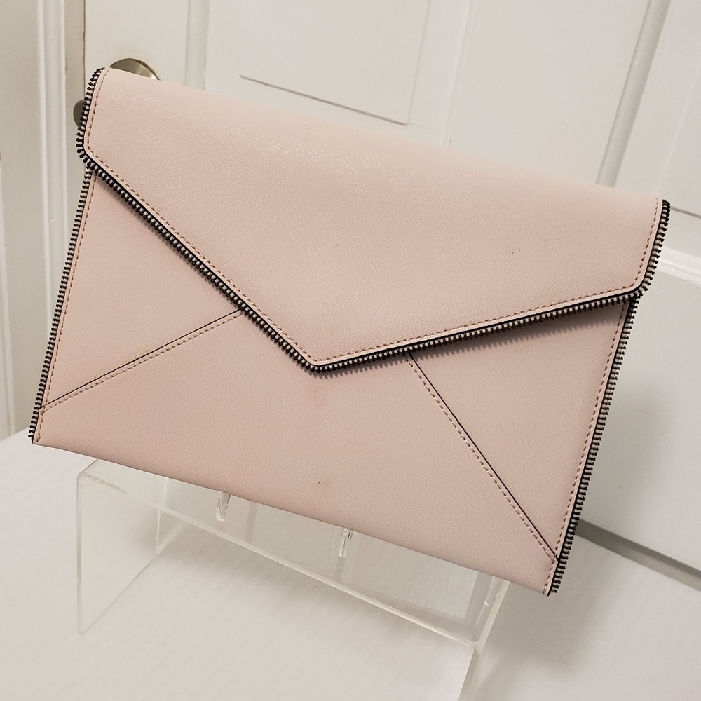 Rebecca MINKOFF "Leo Envelope" Clutch, Snap Close, Chic, Stylish, Slim